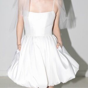 Watters Cleo Bridal Mini Bubble Dress